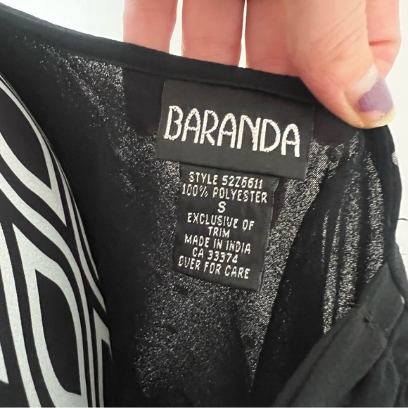 Vintage 90s Y2K Asymmetrical Tiered Polka Dot Baranda Top - Picture 12 of 15